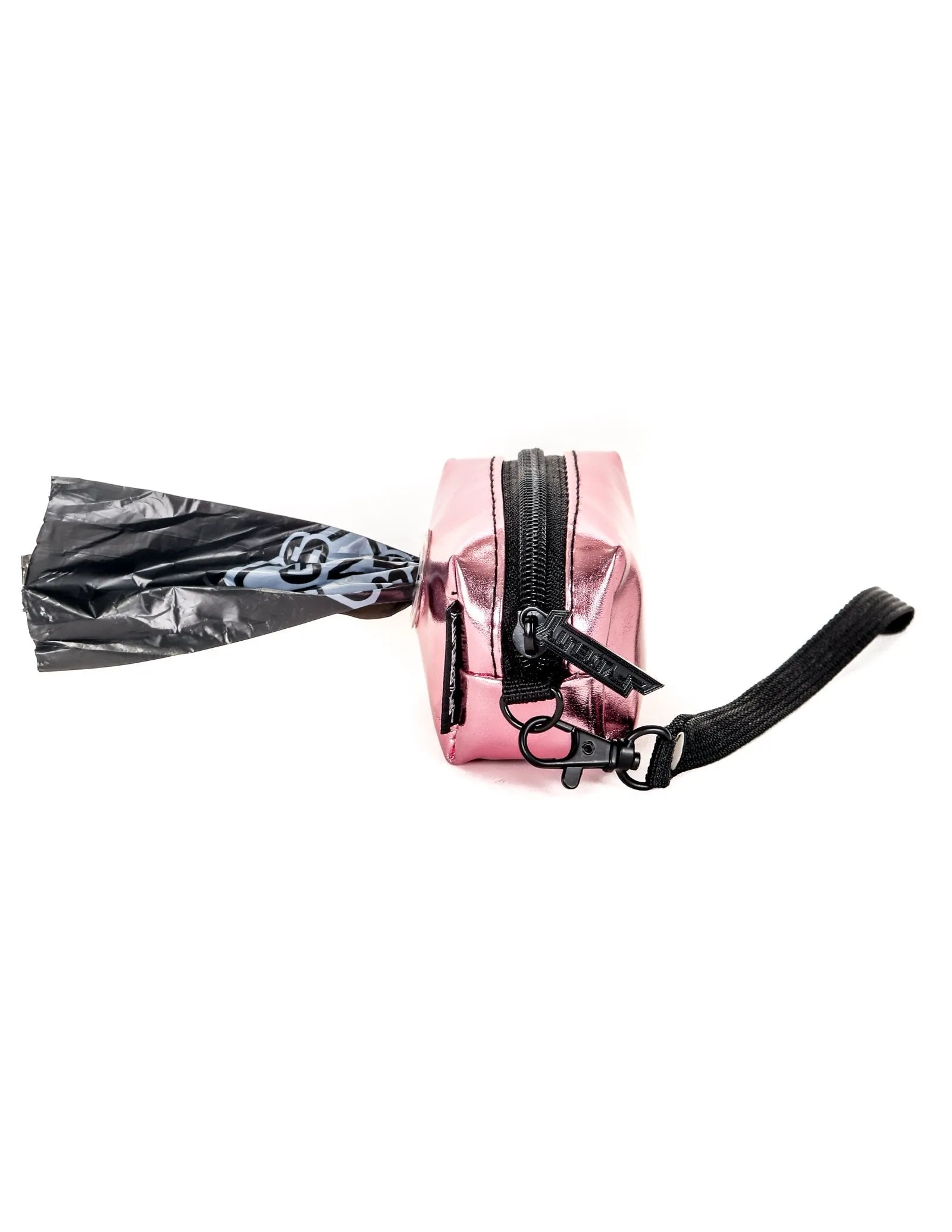 poopyCUTE | Cute Poop Bag Holder | METALLIC Pink