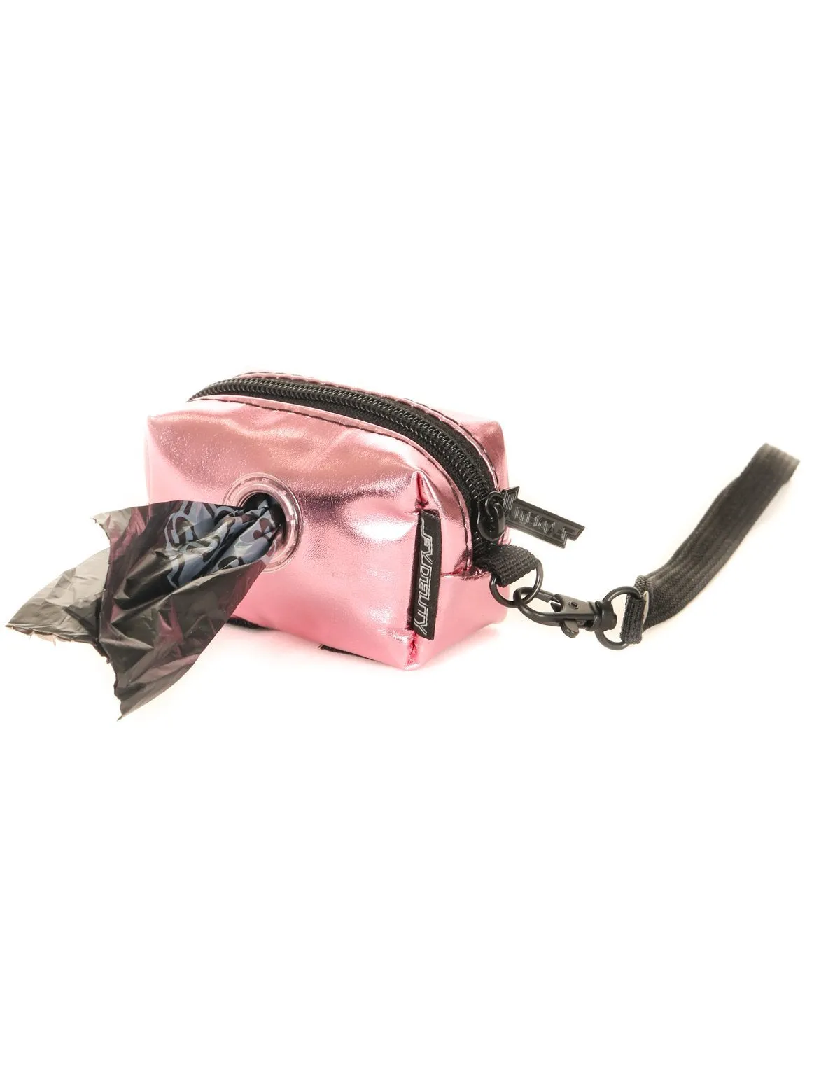 poopyCUTE | Cute Poop Bag Holder | METALLIC Pink