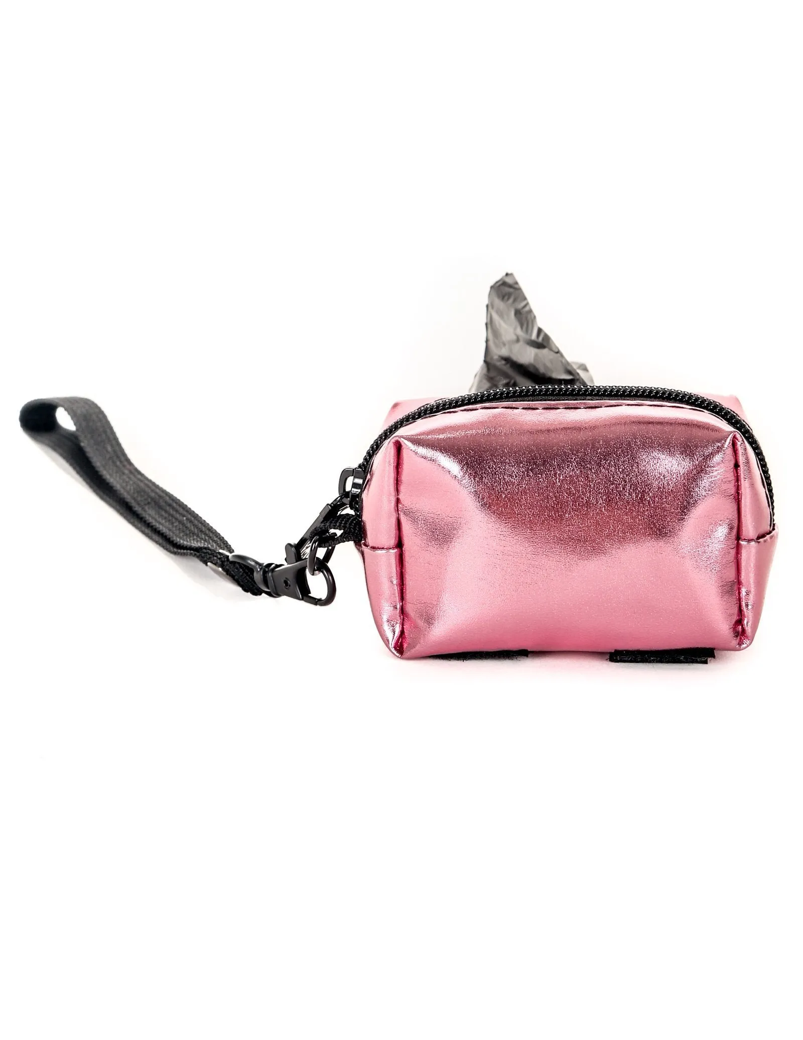poopyCUTE | Cute Poop Bag Holder | METALLIC Pink