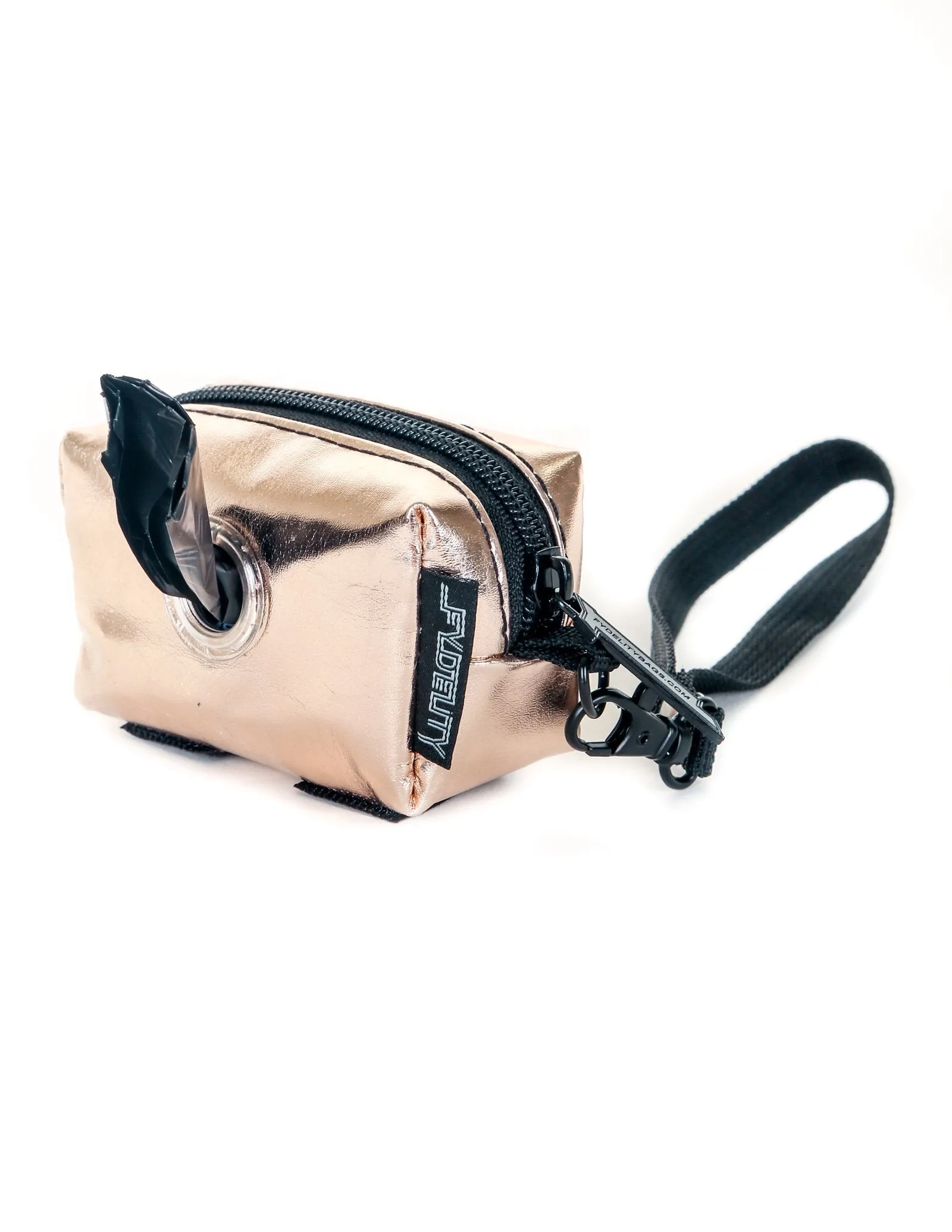 poopyCUTE | Cute Poop Bag Holder | METALLIC Rose Gold