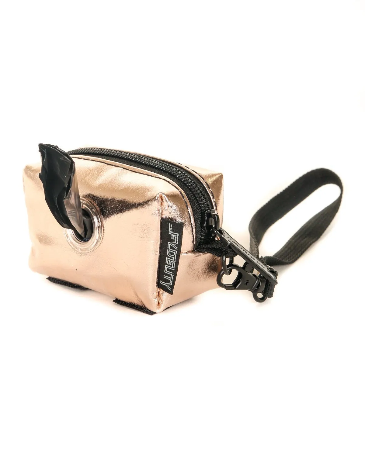 poopyCUTE | Cute Poop Bag Holder | METALLIC Rose Gold