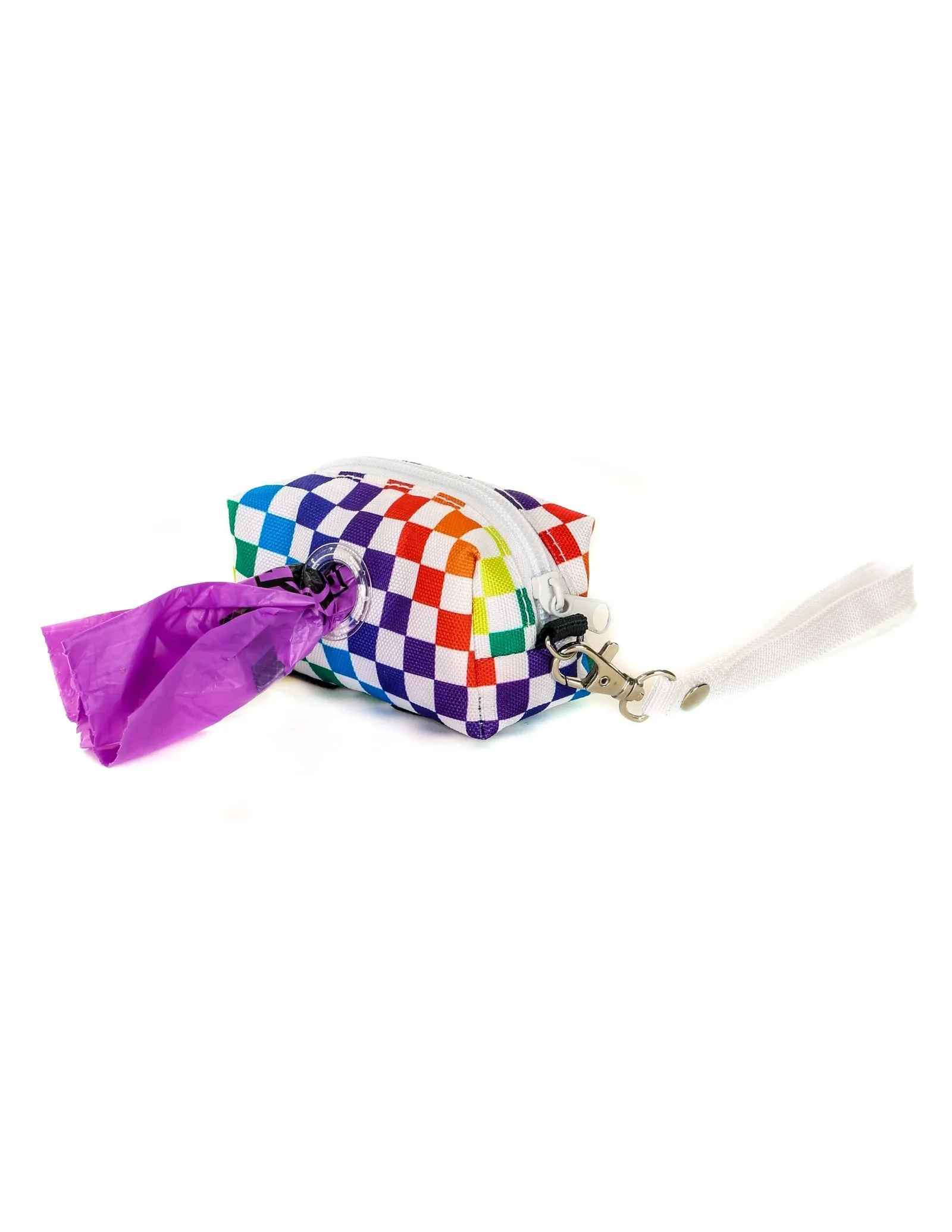 poopyCUTE | Cute Poop Bag Holder | PRIDE INDY Check Rainbow