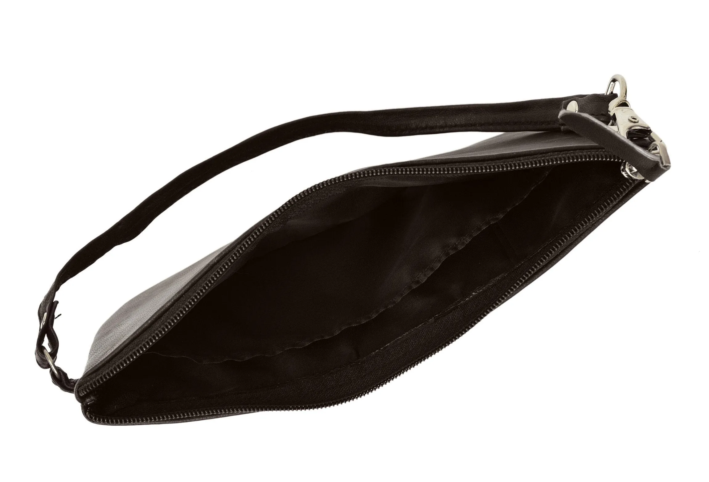 RFID Collection Soft Side Wristlet Brown Color