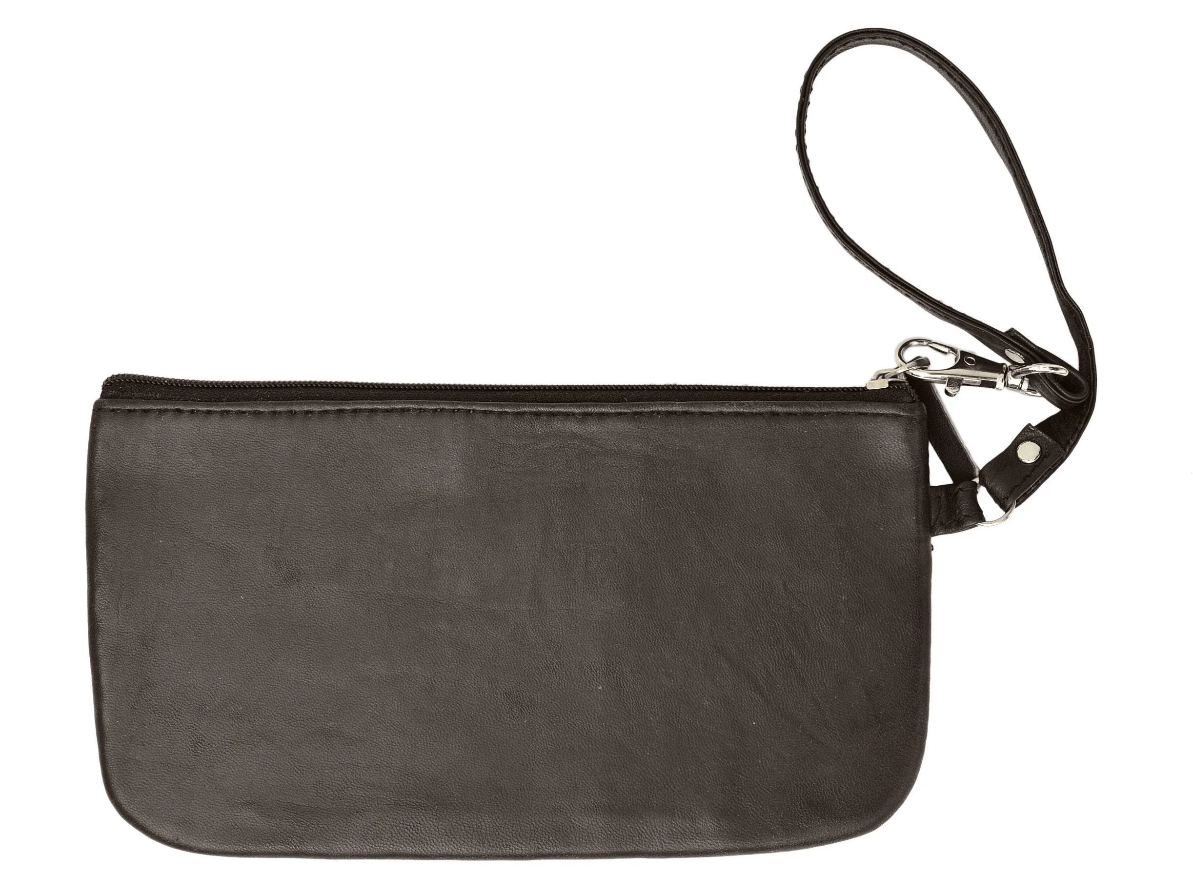 RFID Collection Soft Side Wristlet Brown Color