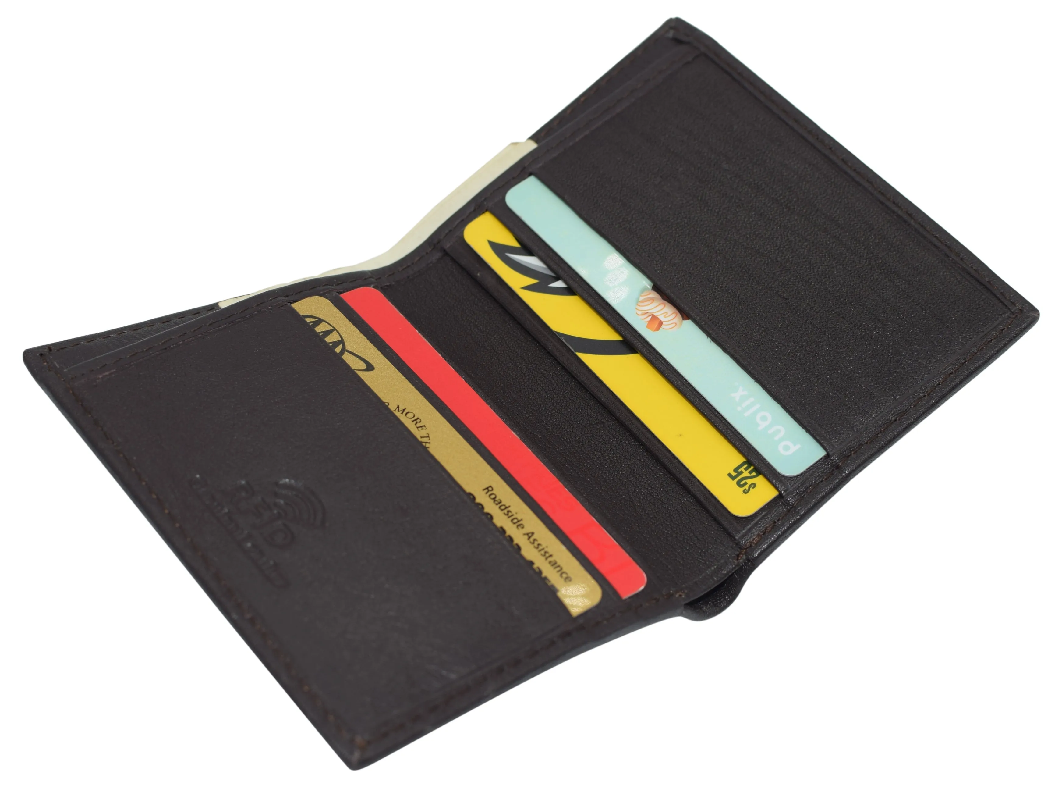 RFID510010 RFID Blocking Slim Bifold Wallet Card Holder Minimalist Front Pocket Wallets for Men