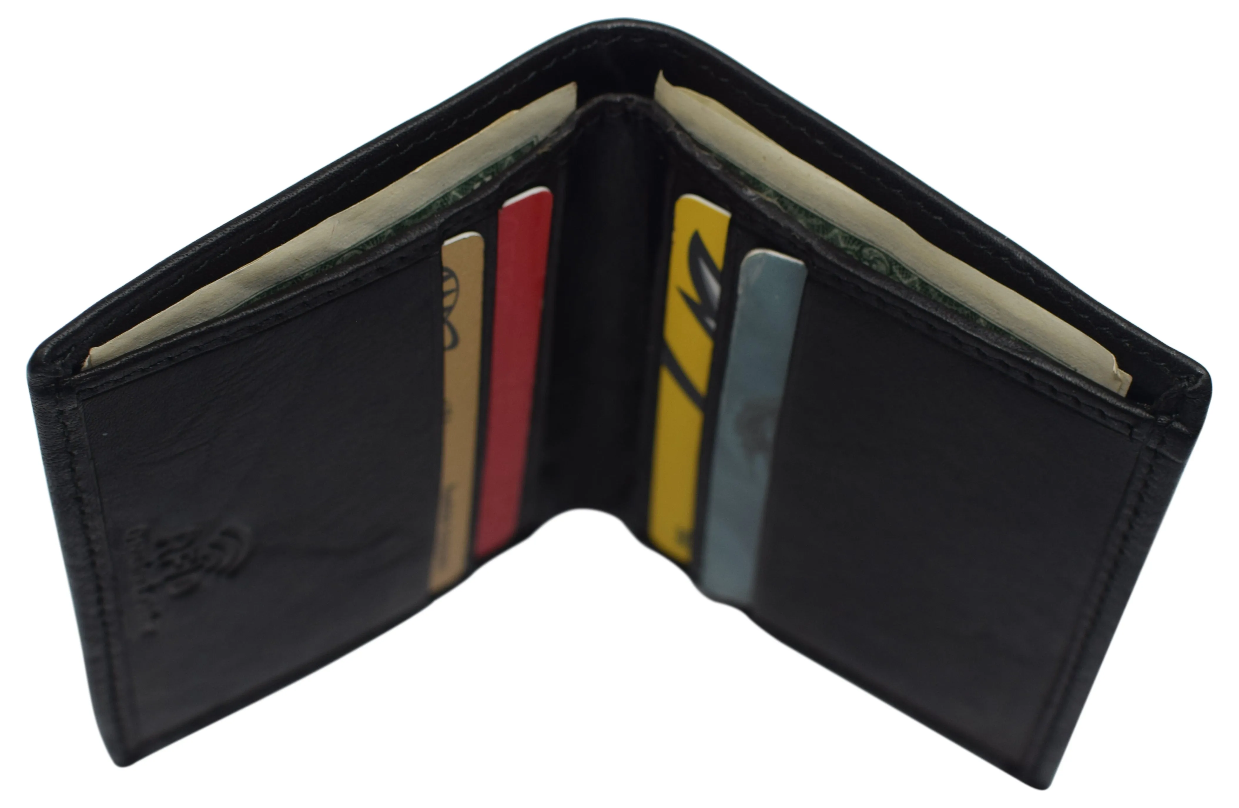 RFID510010 RFID Blocking Slim Bifold Wallet Card Holder Minimalist Front Pocket Wallets for Men