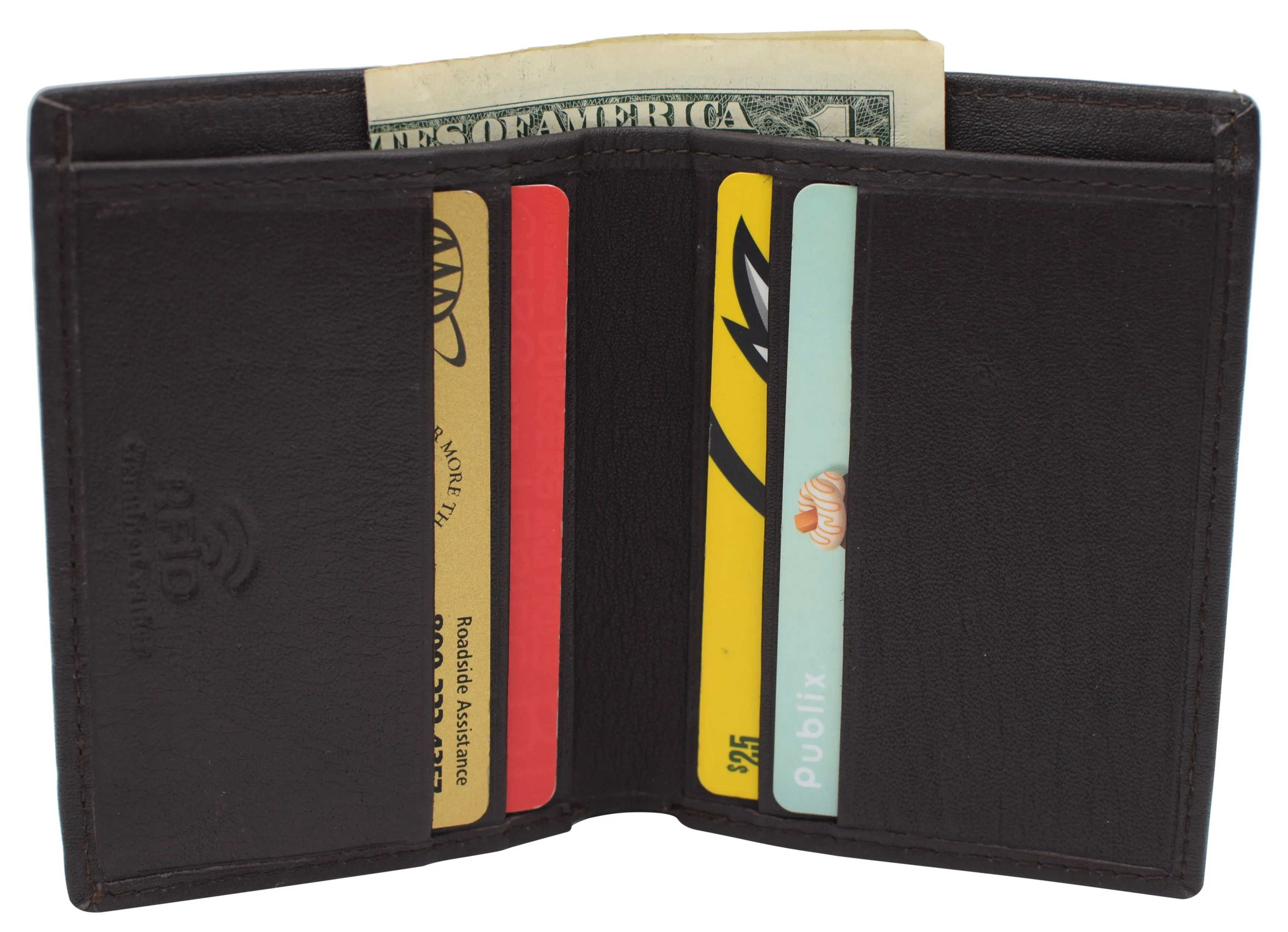 RFID510010 RFID Blocking Slim Bifold Wallet Card Holder Minimalist Front Pocket Wallets for Men