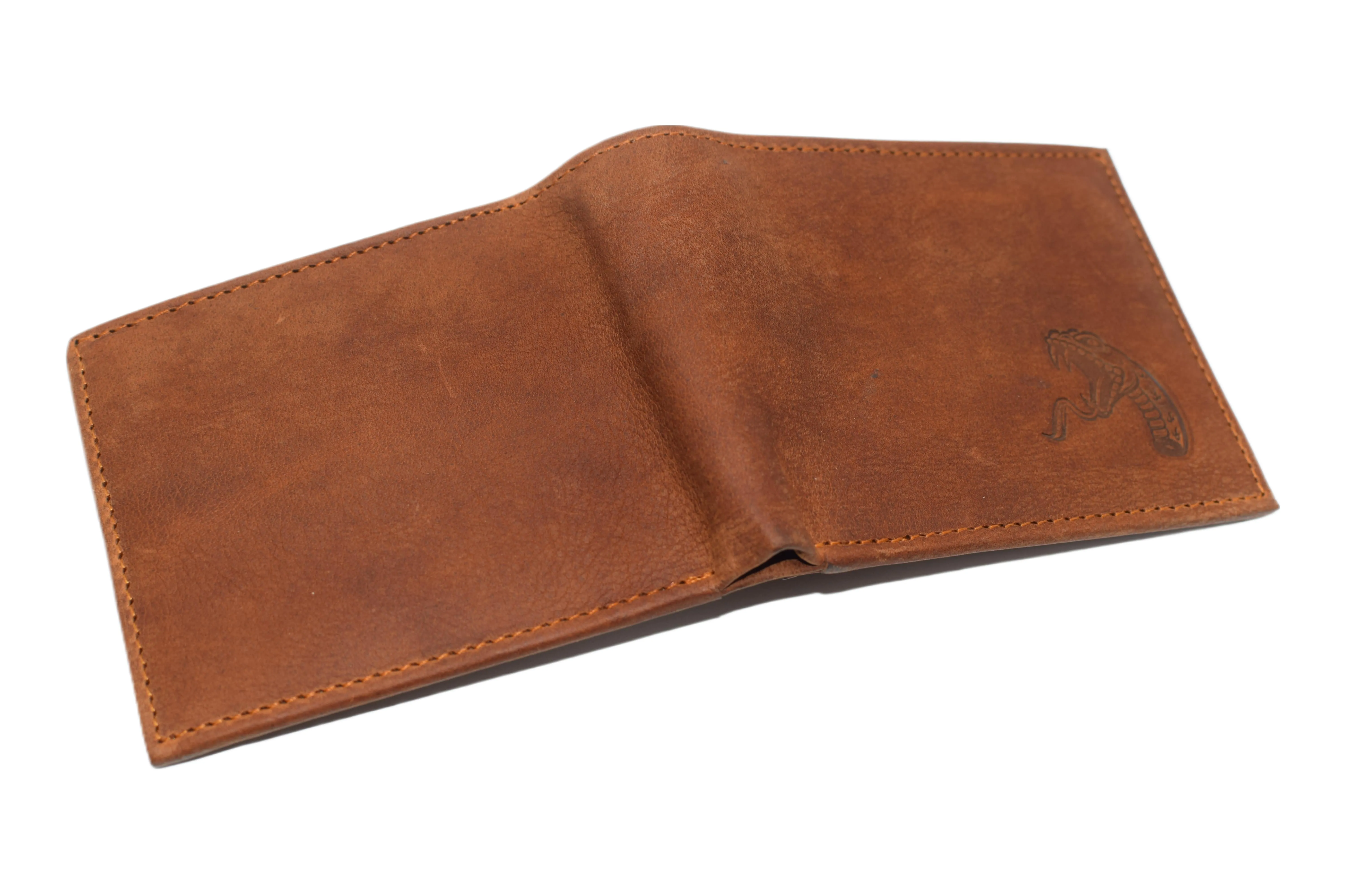 RFID53NUTN Real Genuine Leather RFID Blocking Wallets Mens Wallet Bifold Classic Engraved Logos