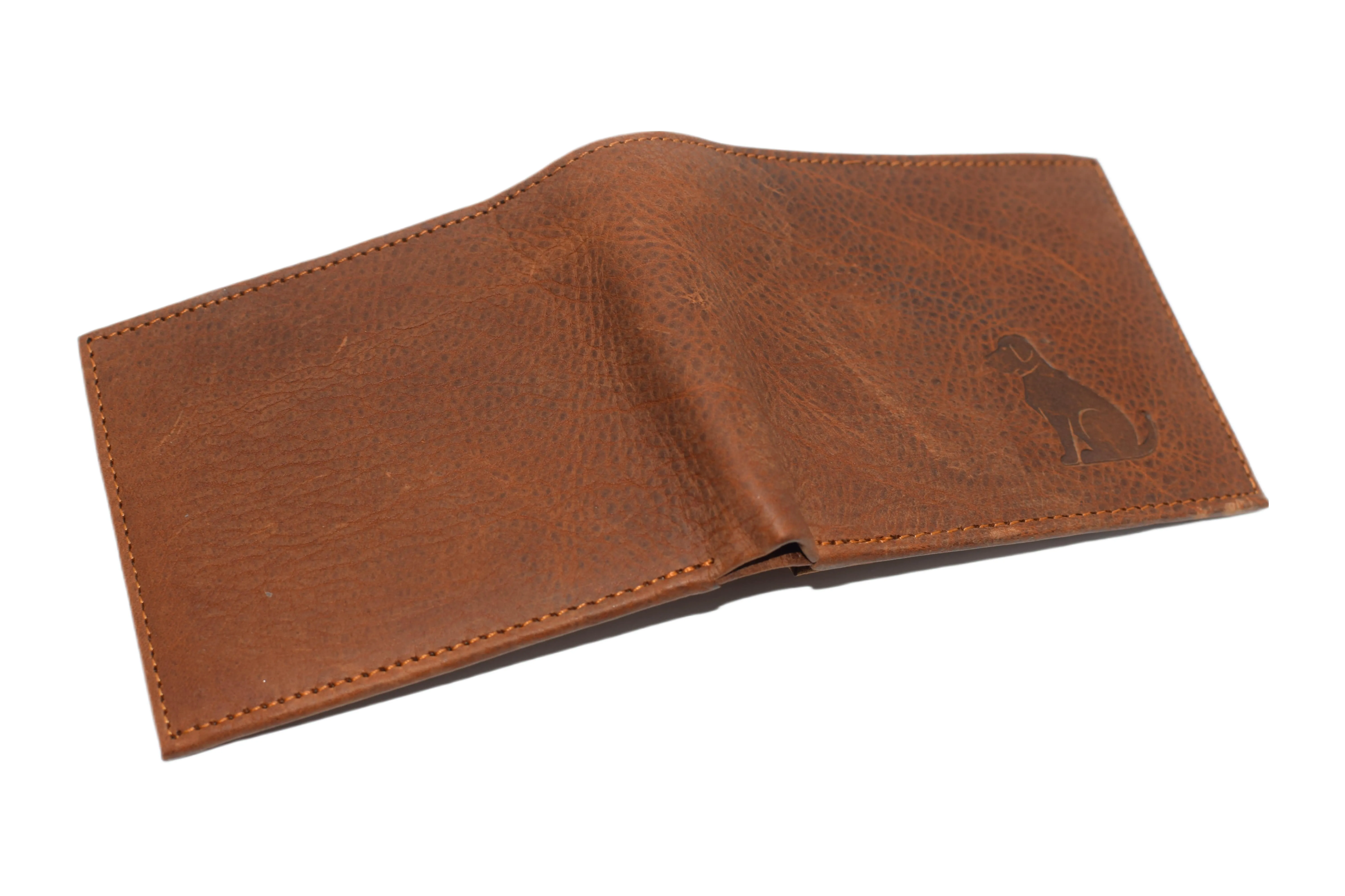 RFID53NUTN Real Genuine Leather RFID Blocking Wallets Mens Wallet Bifold Classic Engraved Logos
