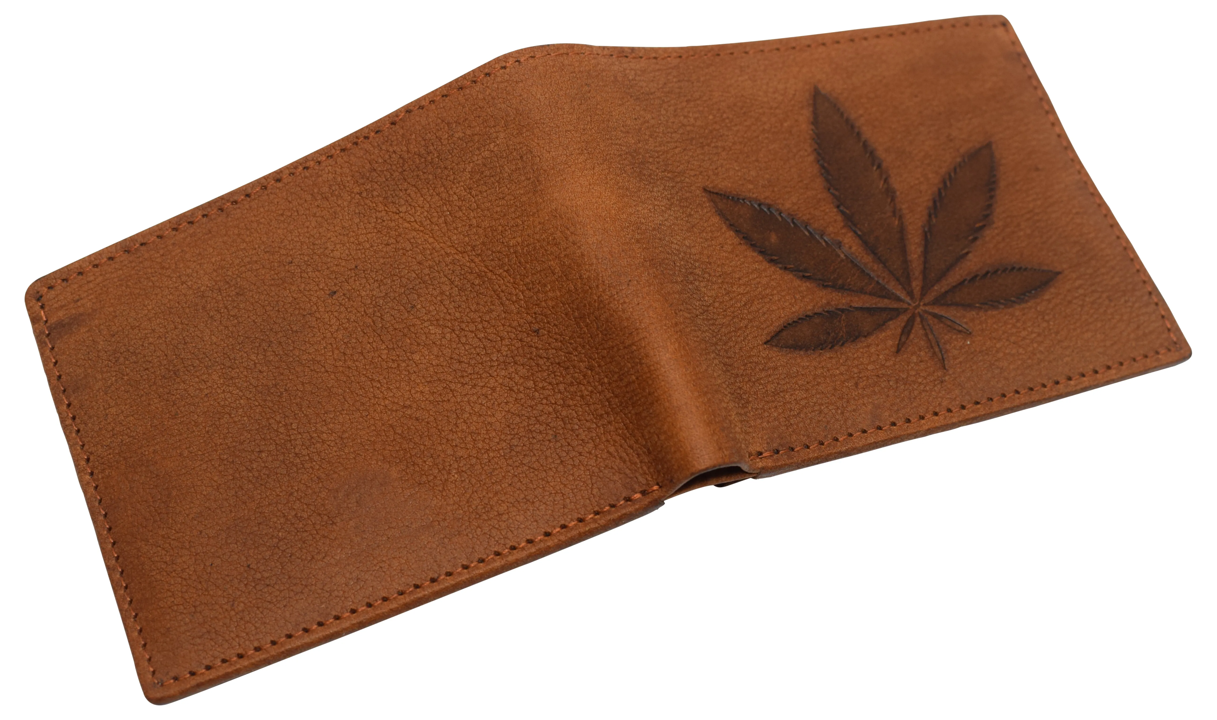 RFID53NUTN Real Genuine Leather RFID Blocking Wallets Mens Wallet Bifold Classic Engraved Logos