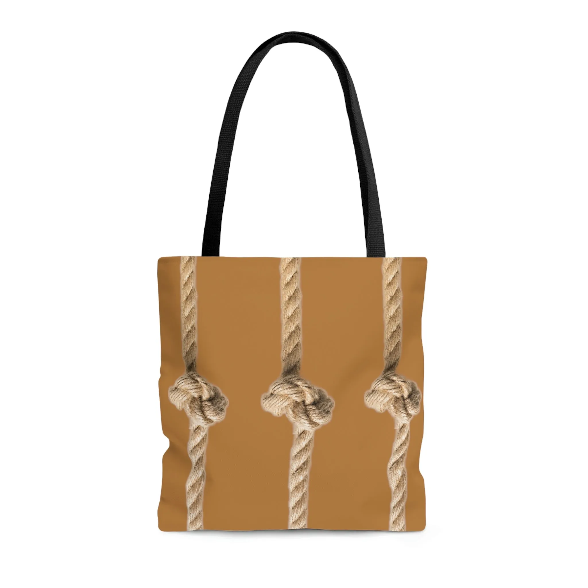 Rope Decor  Boat / Beach Bag - Brown AOP Tote Bag