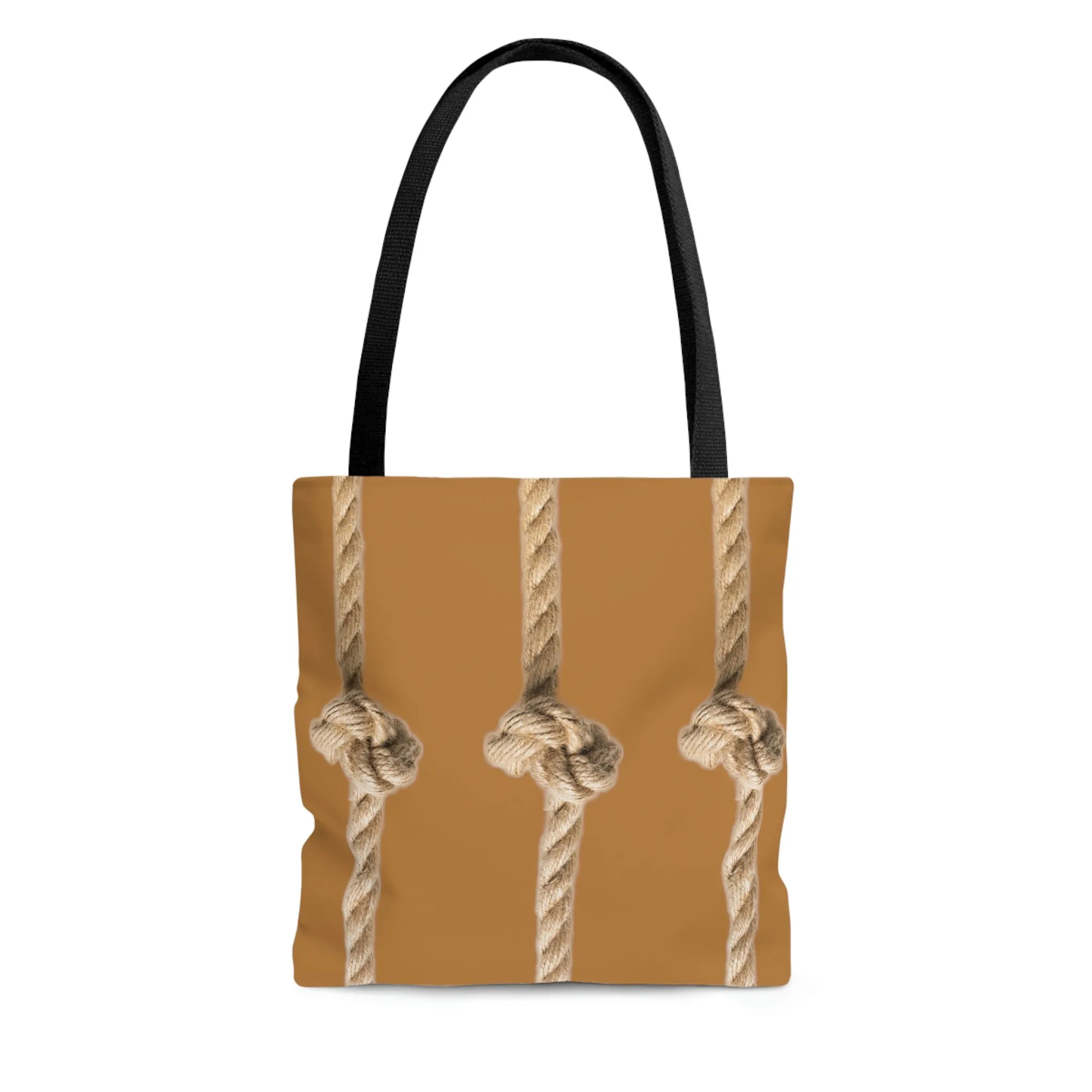 Rope Decor  Boat / Beach Bag - Brown AOP Tote Bag