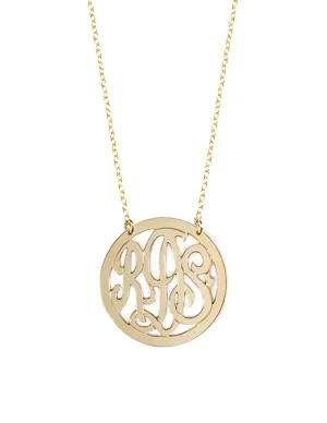 Script Monogram Necklace 2