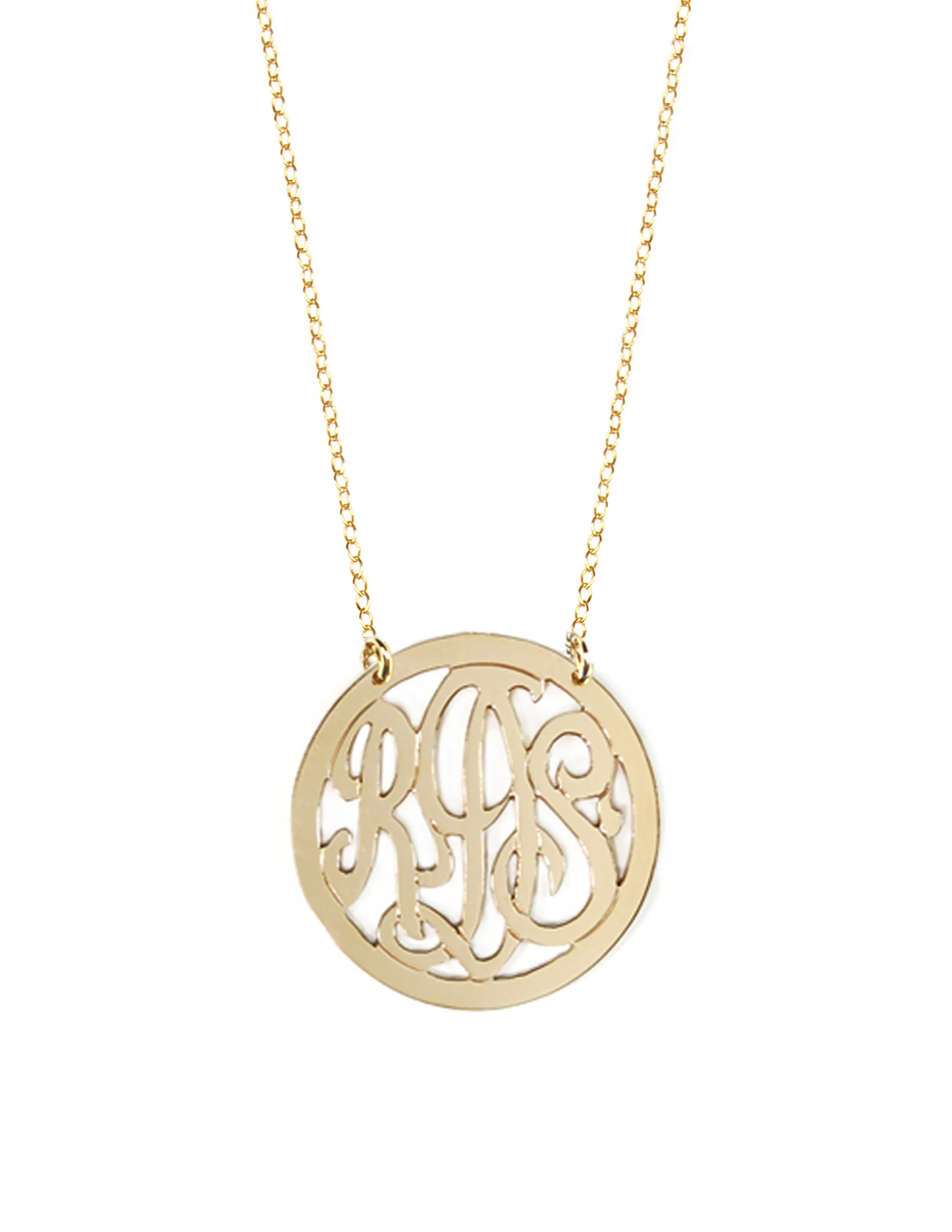 Script Monogram Necklace 2