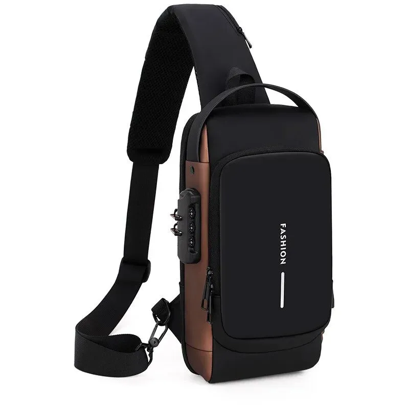Secure Your Essentials with Our Multifunctional Anti-Theft USB Shoulder Bag for Men