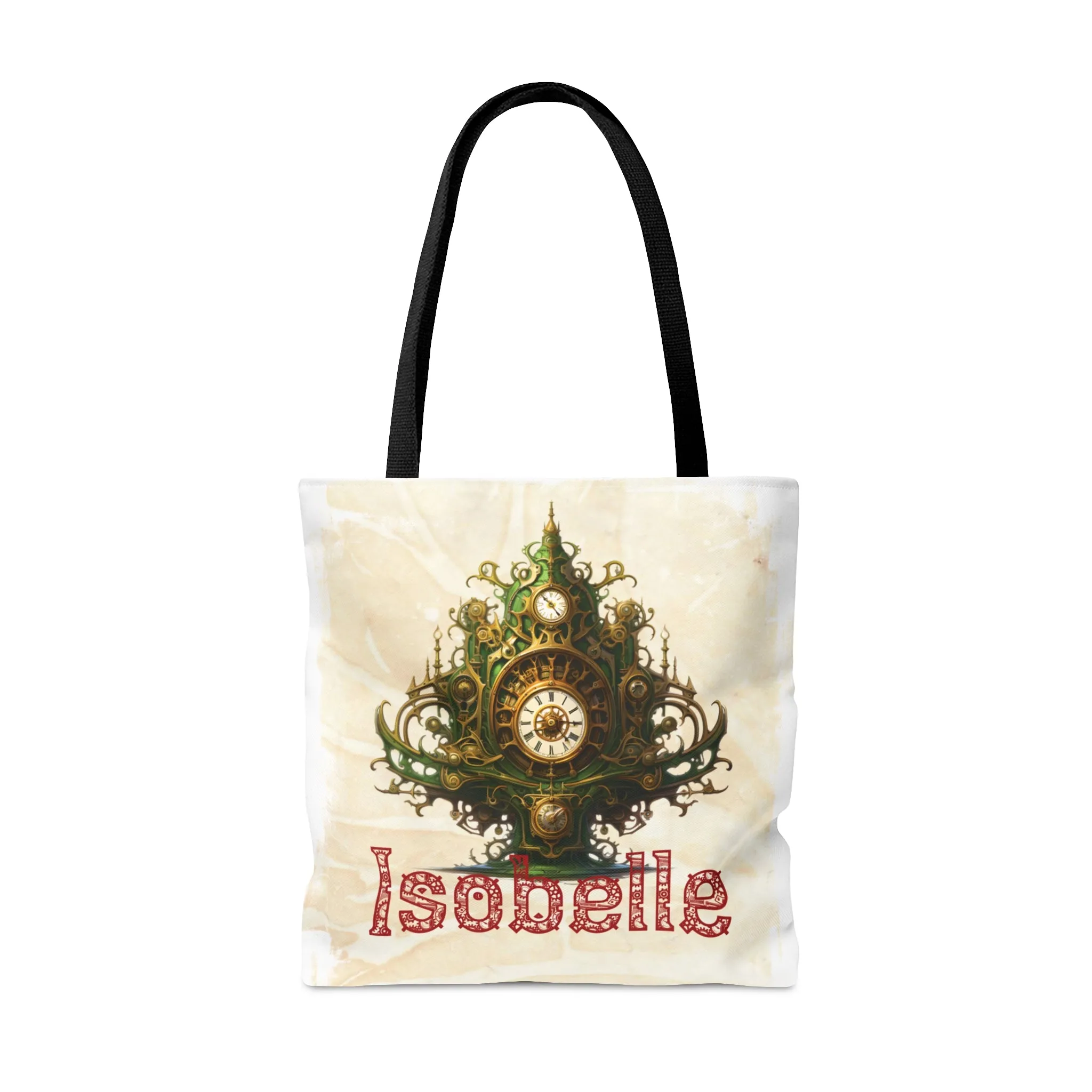 Steampunk Clock Tree Personalised Tote Bag, Steampunk Christmas bag, Christmas Tote Bag, Personalised/Non-Personalised