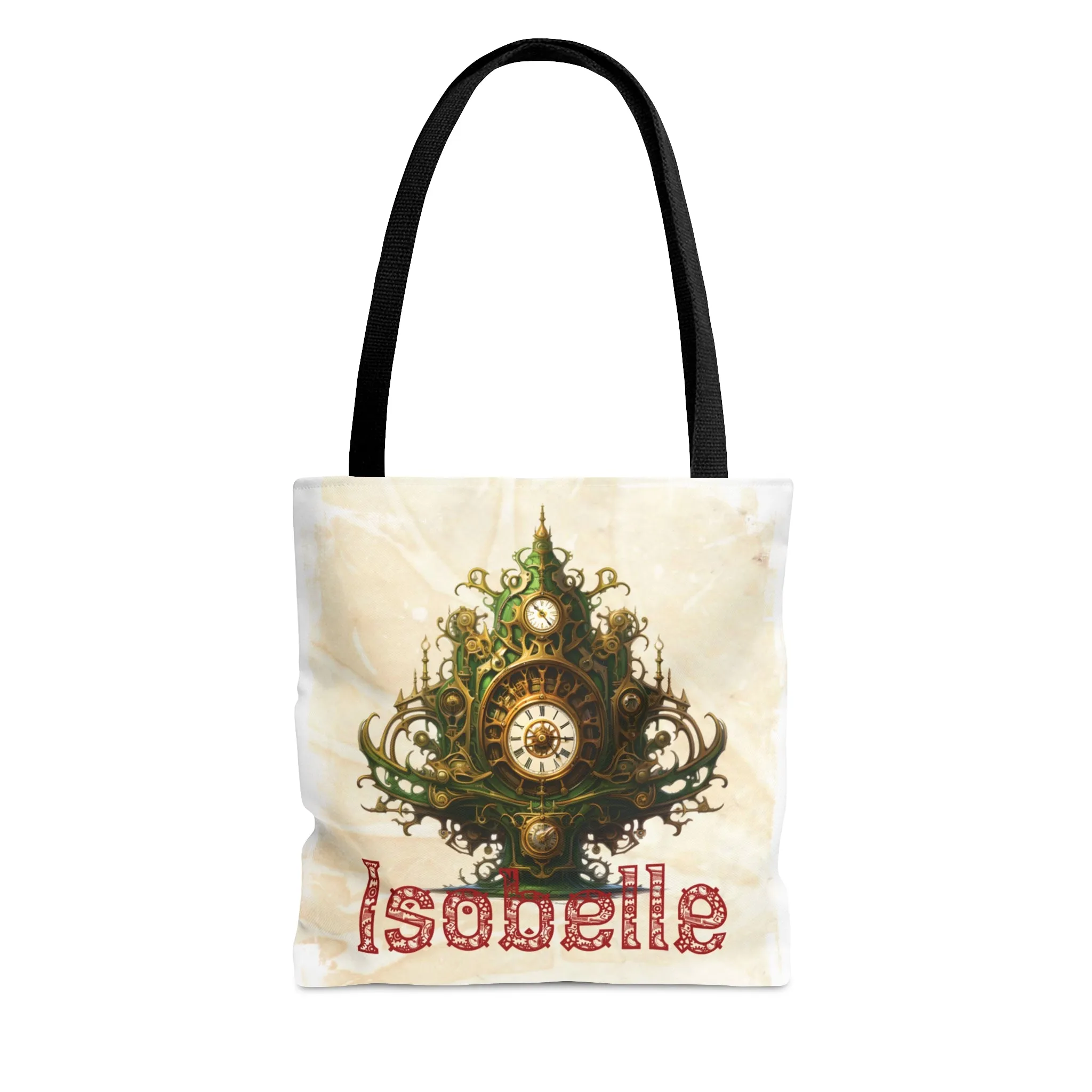 Steampunk Clock Tree Personalised Tote Bag, Steampunk Christmas bag, Christmas Tote Bag, Personalised/Non-Personalised