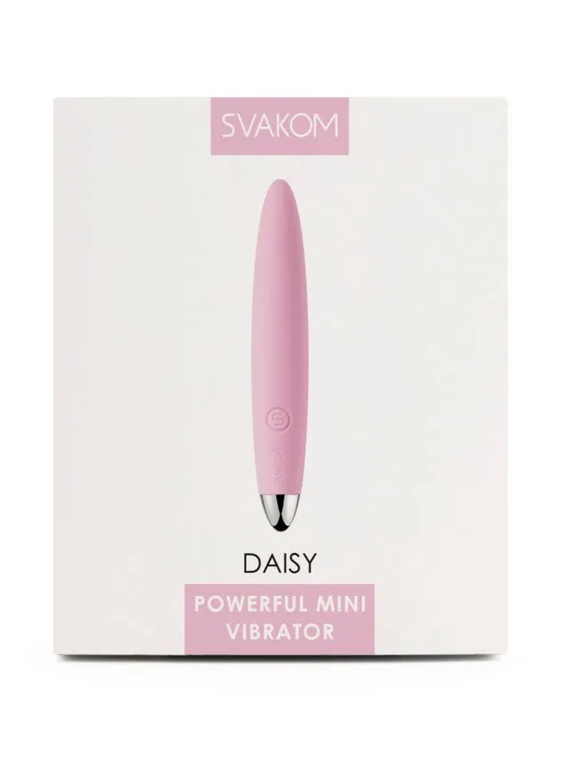 Sure! Here’s an optimized title for the SVAKOM Daisy On-the-Go Bullet Vibrator:

**SVAKOM Daisy Portable Bullet Vibrator - Compact, Discreet, and Powerful for Travel Pleasure**