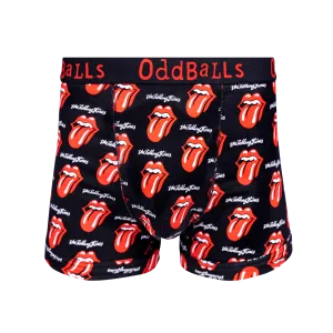 The Rolling Stones - Black - Mens Boxer Shorts
