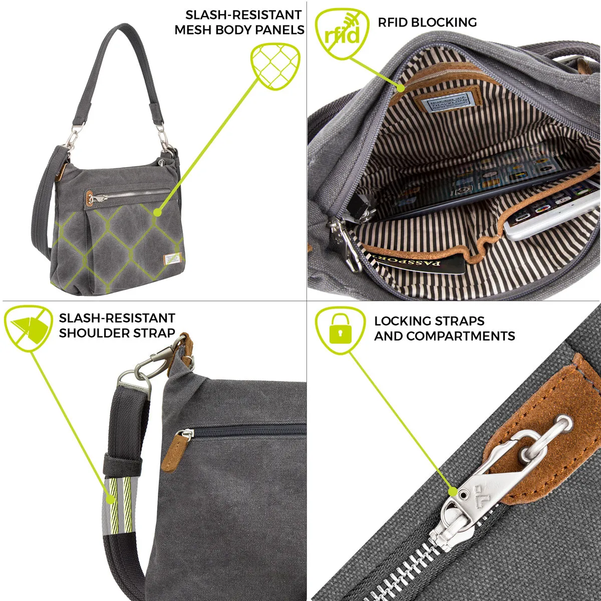 Travelon Anti-Theft Heritage Hobo Bag