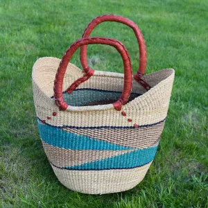 U Shopper Basket Bolga Basket Rufina Designs US019