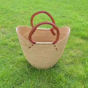 U Shopper Basket Bolga Basket Rufina Designs US025
