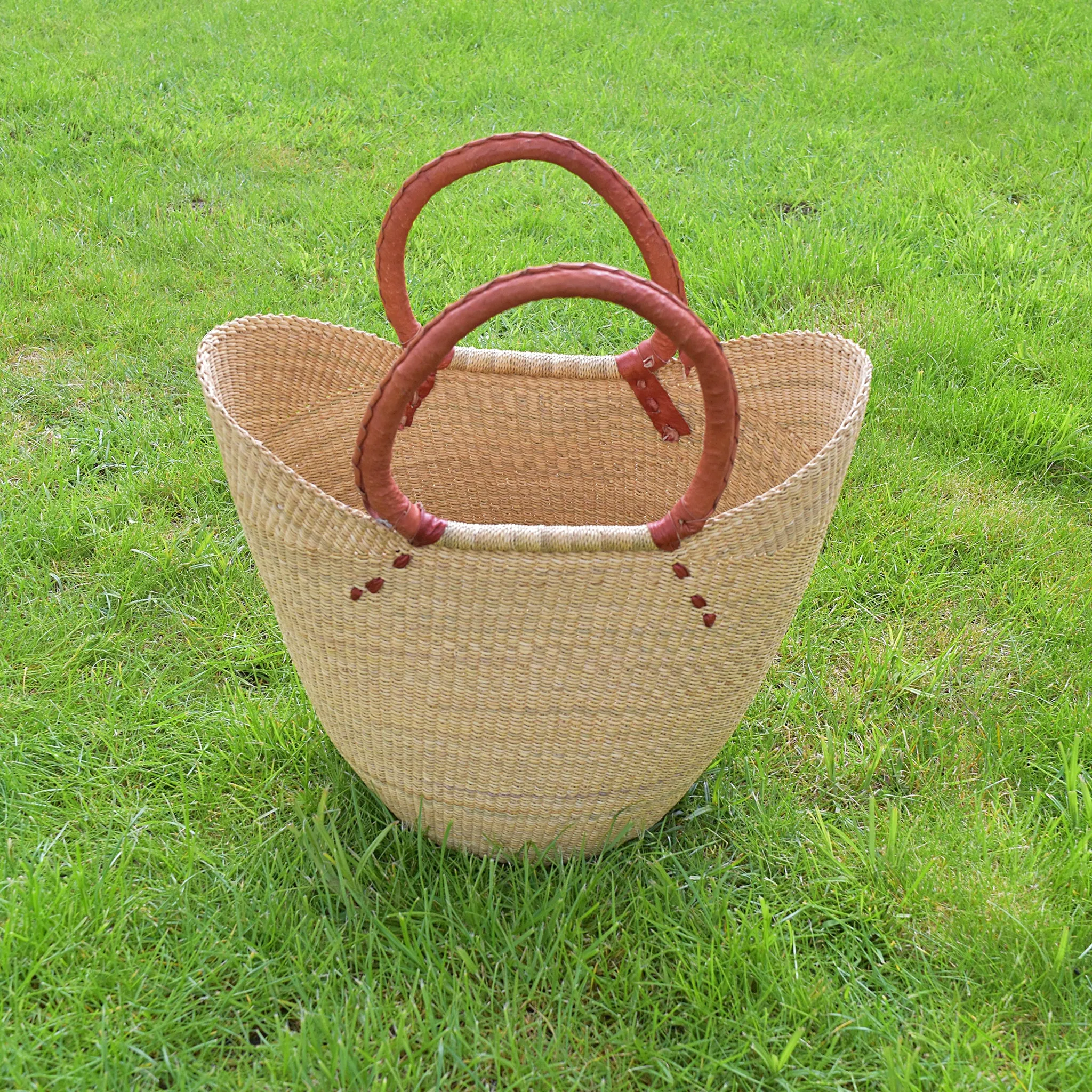 U Shopper Basket Bolga Basket Rufina Designs US025
