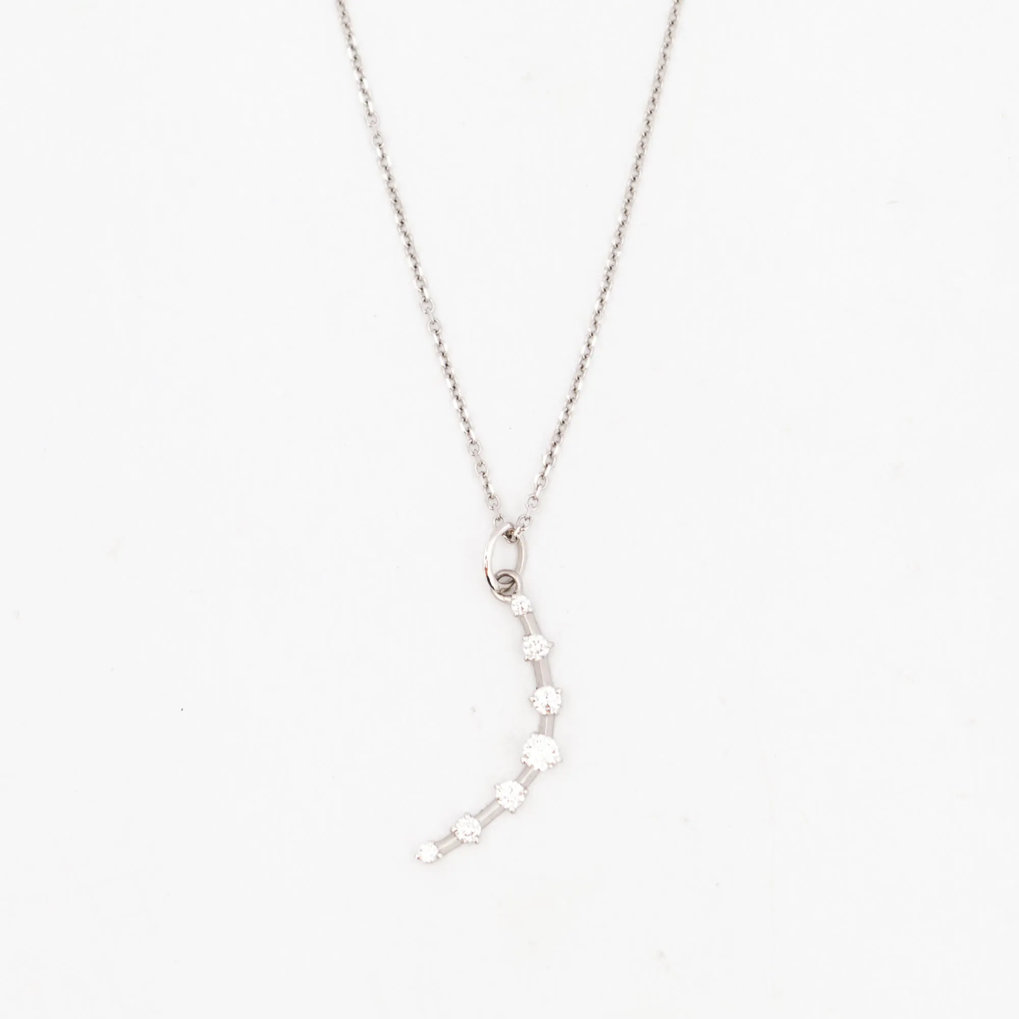 White Gold Medium Diamond-Cut Cable Chain