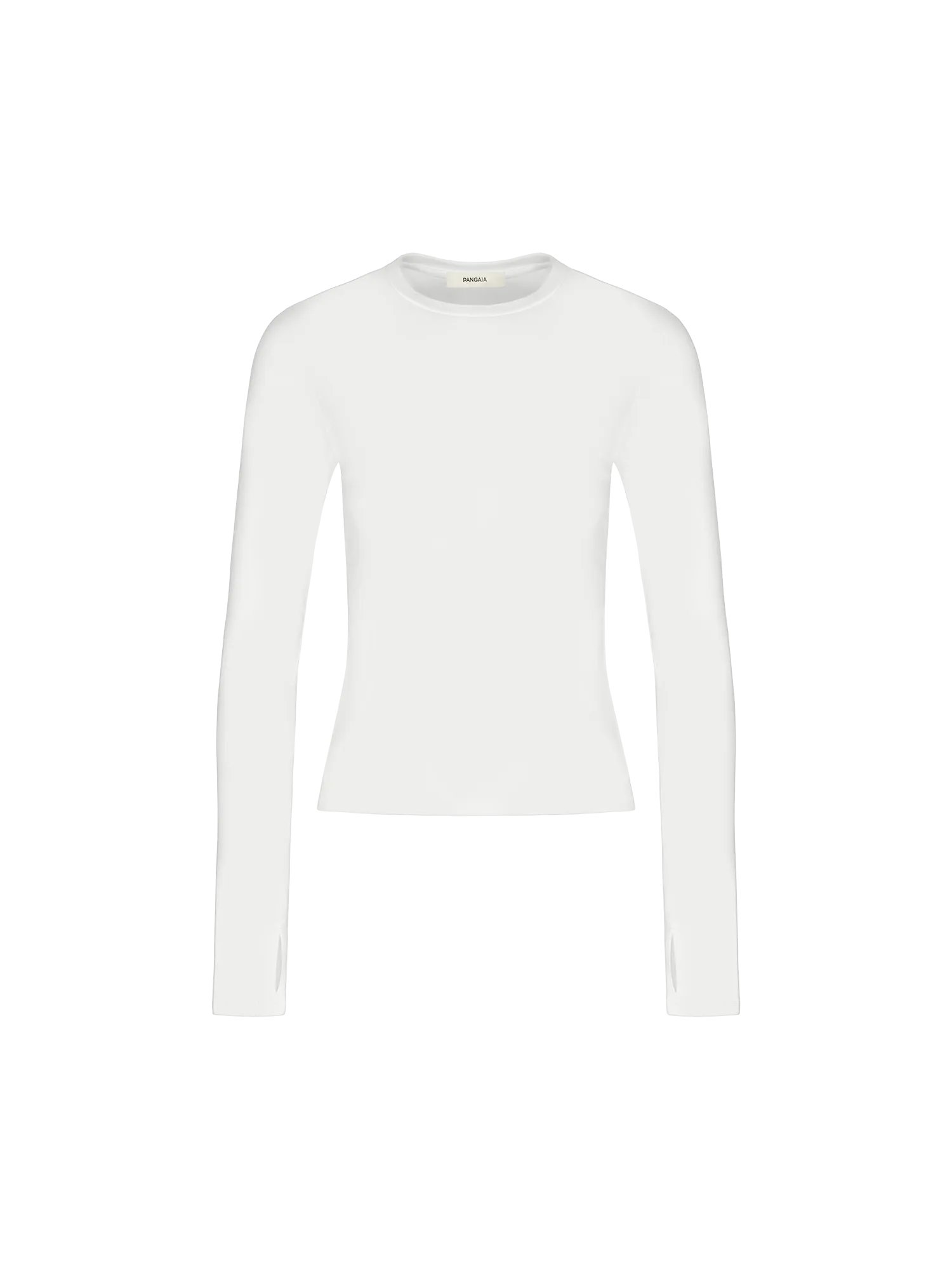 Womens 365 Cotton-Stretch Long-Sleeved Topoff-white