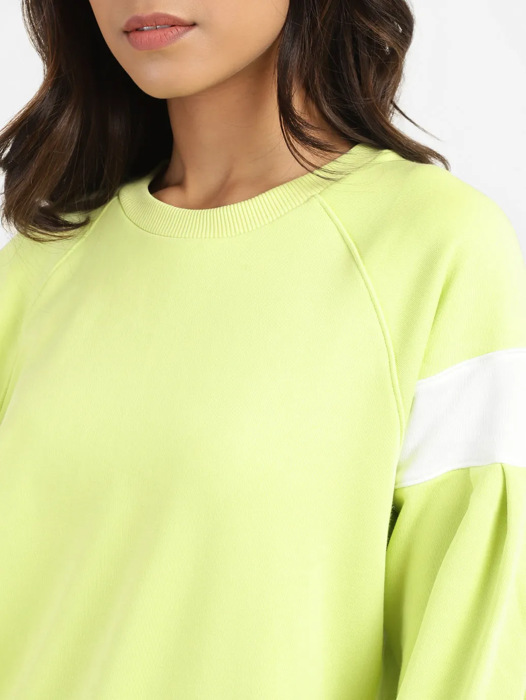 Women's Colorblock Round Neck Sweatshirt
